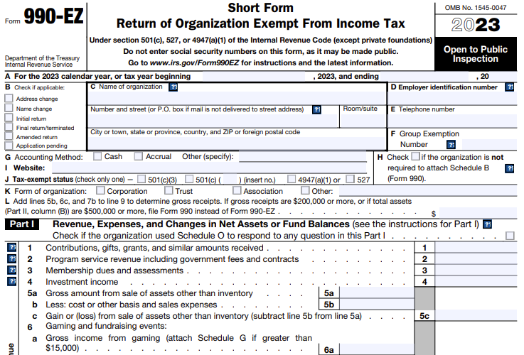 What is Form 990-EZ?