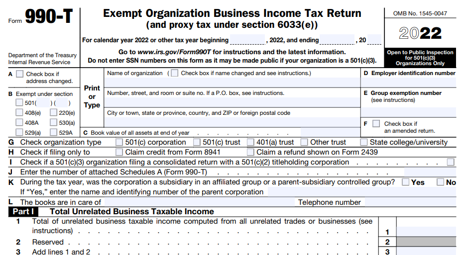 Form 990-T