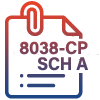 Attach your 8038-CP Schedule A for FREE
