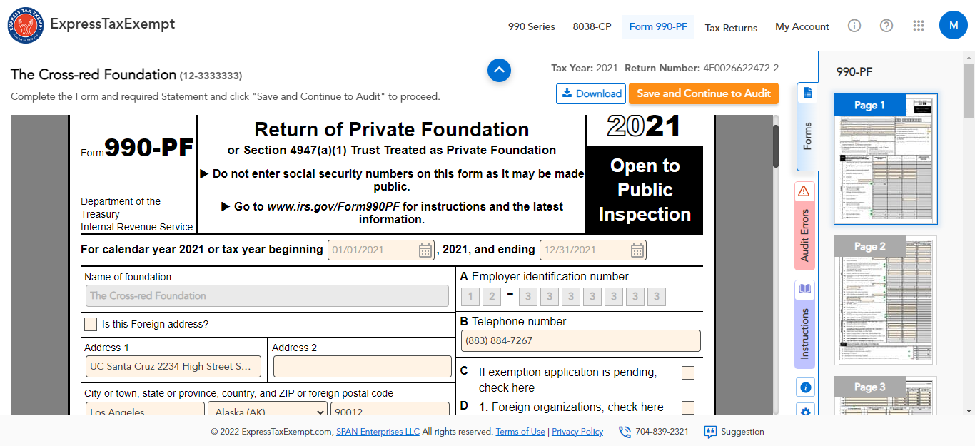 Complete Form Based Filing