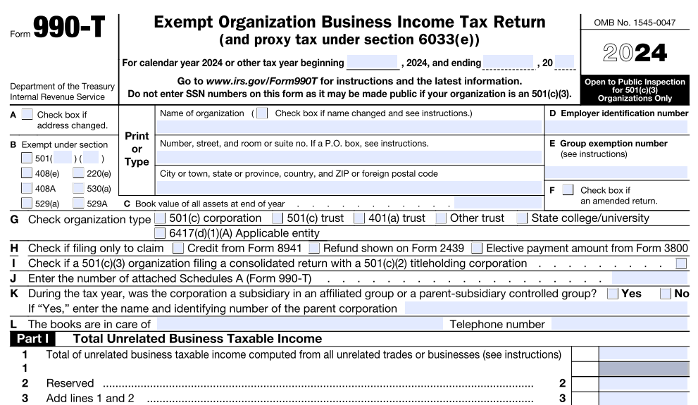 IRS Form 990-T