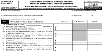 Form 990-T schedule A
