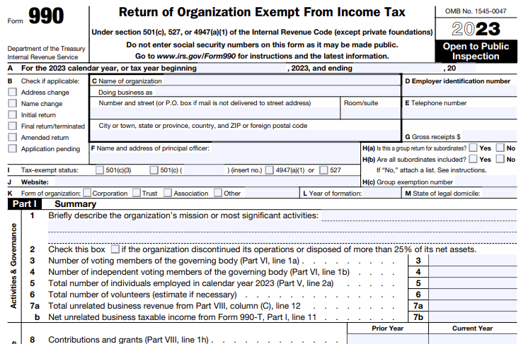 What is Form 990