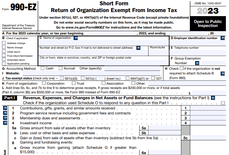 IRS Form 990 EZ Instructions 2024: Nonprofit Filing Guide
