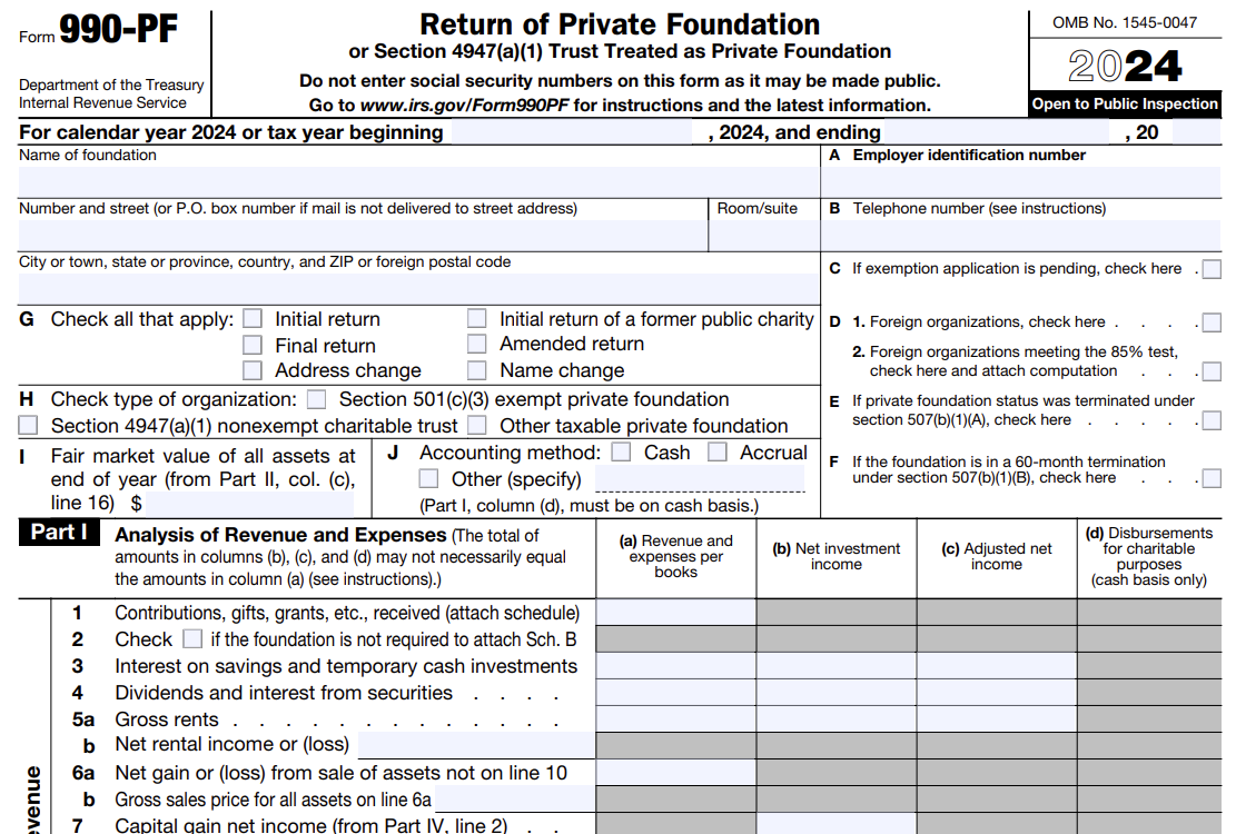 Information about your Organization Form