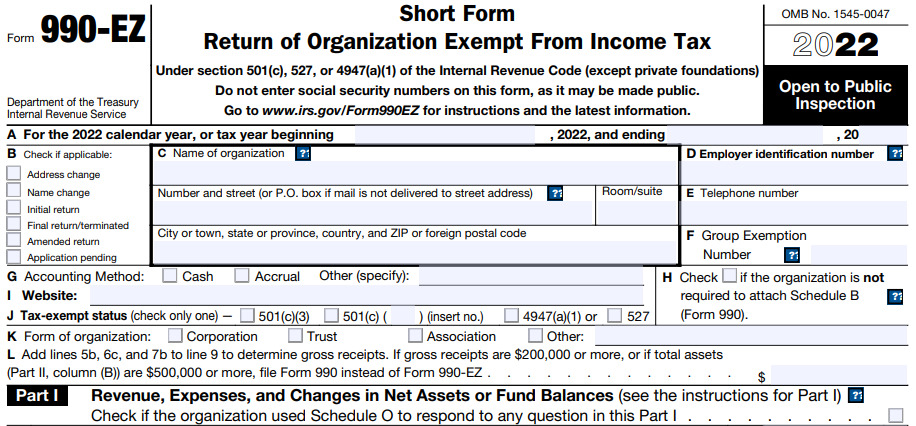 What is Form 990-EZ