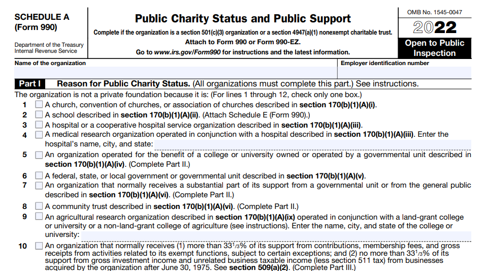Form 990 Schedule C