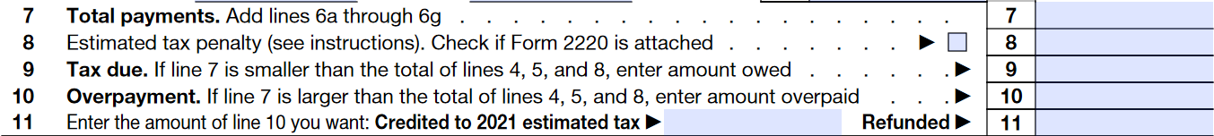 Instructions to complete Form 990-T Part III